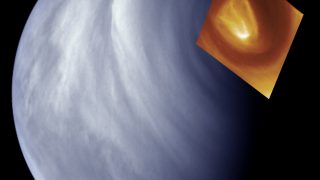 The wandering Venus southern polar vortex