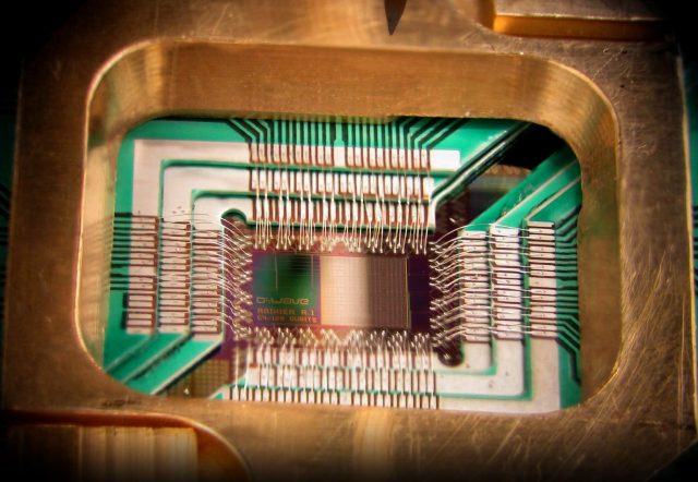 D-Wave chip | Credit: D-Wave Systems, Inc. / Wikimedia Commons