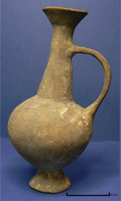 Figure 4. Base Ring Ware juglet from Enkomi, Cyprus. UCD Classical museum Credit: J. Day (2013)