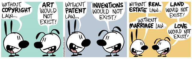 Figure 3. The manipulation of basic science through intellectual monopoly brings into question the ownership of science.| Credit: Mimi & Eunice