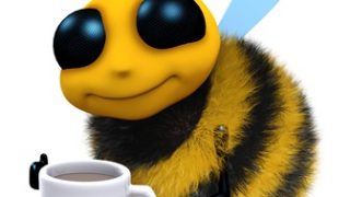 Bees are coffee addicts too