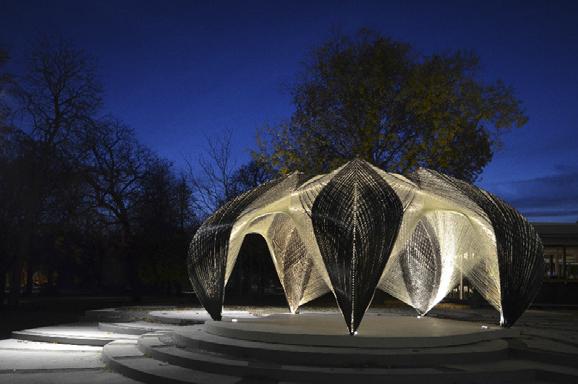 Figure 5. View of finished pavilion. Credit: Reichert et al, 2014.