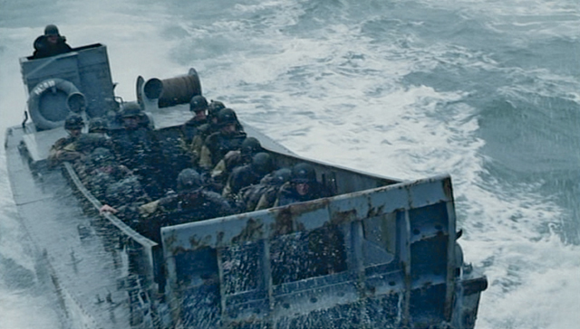 Figure 1. The transports that carried Infantry troops with the goal of invading Normandy had to face a violent sea to land into a beach full of dangers. Steven Spielberg made one of the best depictions of this crude scene of human History in Saving Private Ryan | Credit: screenshot from "Saving private Ryan" – Dreamworks-Paramount International Pictures