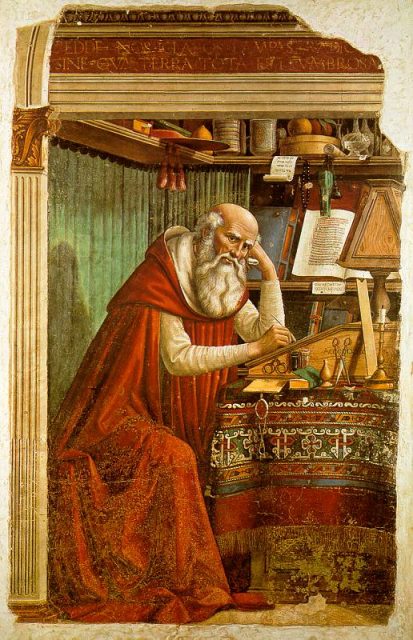 Domenico Ghirlandaio, "St. Jerome in his study"