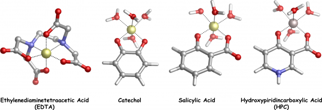 Figure 1. Chelating agents that are known to show high affinity toward Al(III).
