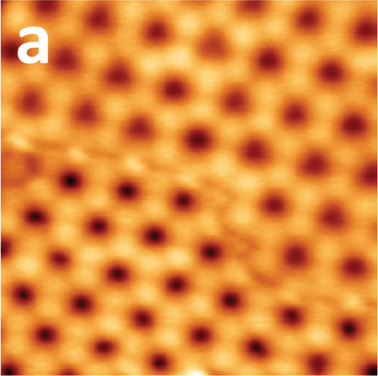 Fig. 1 Structure and electronic properties of a monolayer thick GdAg2 on Ag(111).