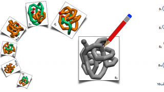 Self-knotting bionic proteins