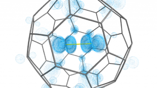 Buckyball difluoride, a single-molecule crystal
