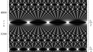 A Talbot carpet of electrons in nanoporous graphene