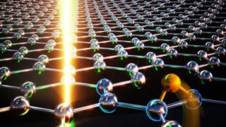 Migration of carbon atoms in hot graphene