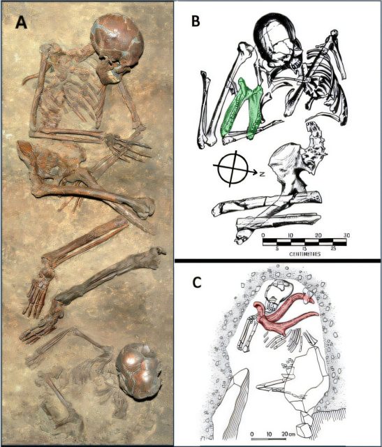 Burial practices of Neanderthals and early humans in the Levant