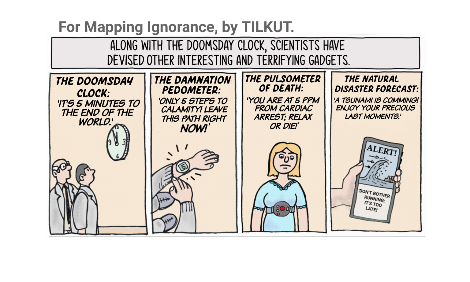 Doomsday clock mapping ignorance