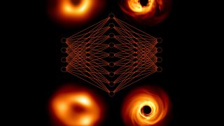 What happens when you feed a neural network with millions of synthetic black hole data sets