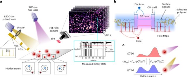 Quantum dots reveal entropy production