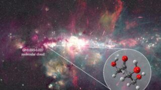 Sugar in interstellar space
